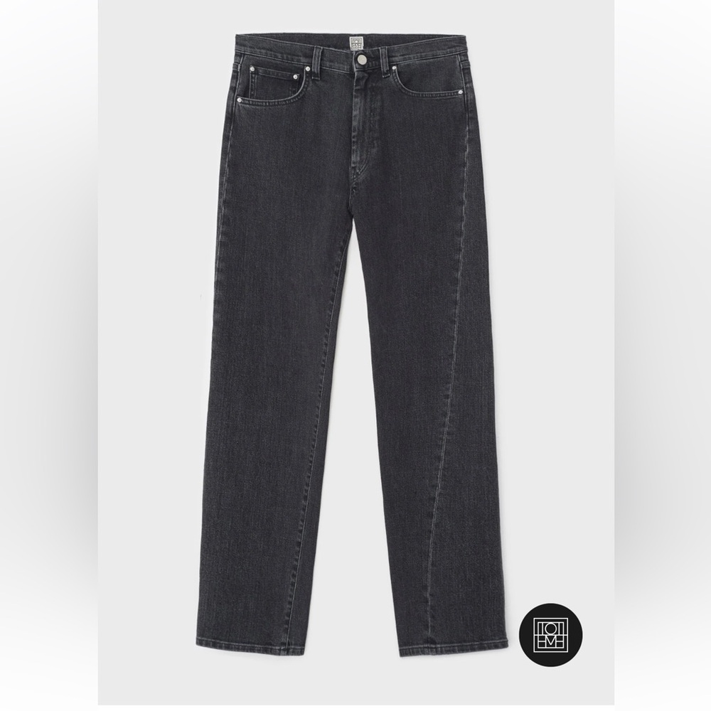 TOTEME twisted seam gray denim size 24